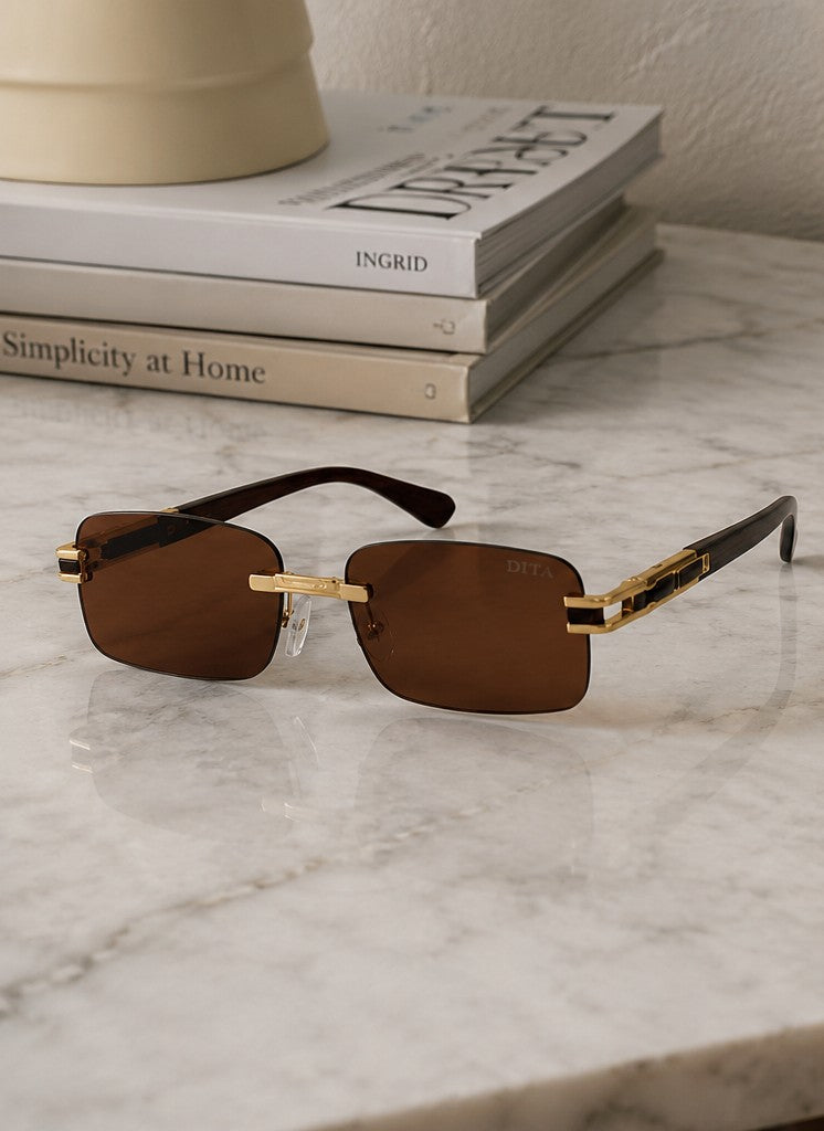 Luxury Rimless Rectangle Sunglasses