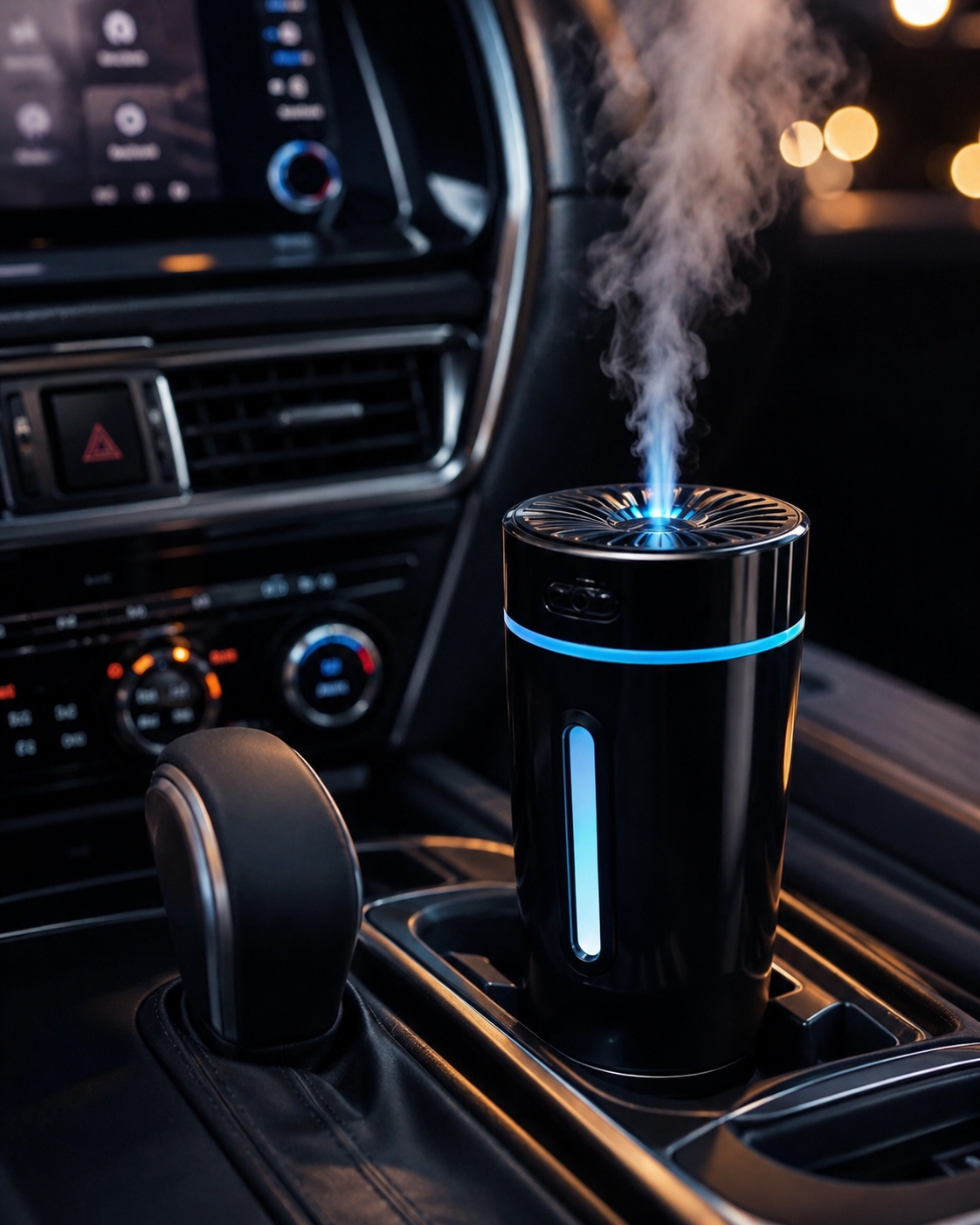 Portable USB Car Humidifier & Aroma Diffuser with LED Light